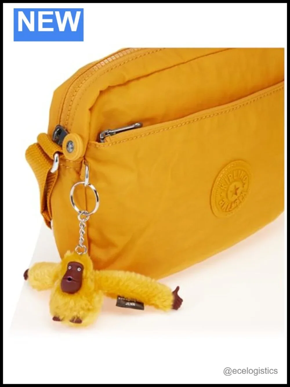 Kipling Nylon Crossbody Sling Bag with Zipper, Lightweight
